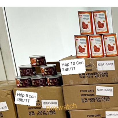 10 con Bào ngư đóng hộp 425g BALONE Cao Cấp,bào ngư đóng hộp bổ dưỡng tăng cường sức khỏe