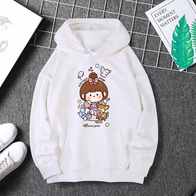 Áo Hoodies Nam Nữ Thu Đông Ấm Áp Chất Nỉ Mềm Mịn Siêu Dễ Thương In 3D Bé Yêu Thú Mặc Đi Chơi - Đi Học Phong Cách