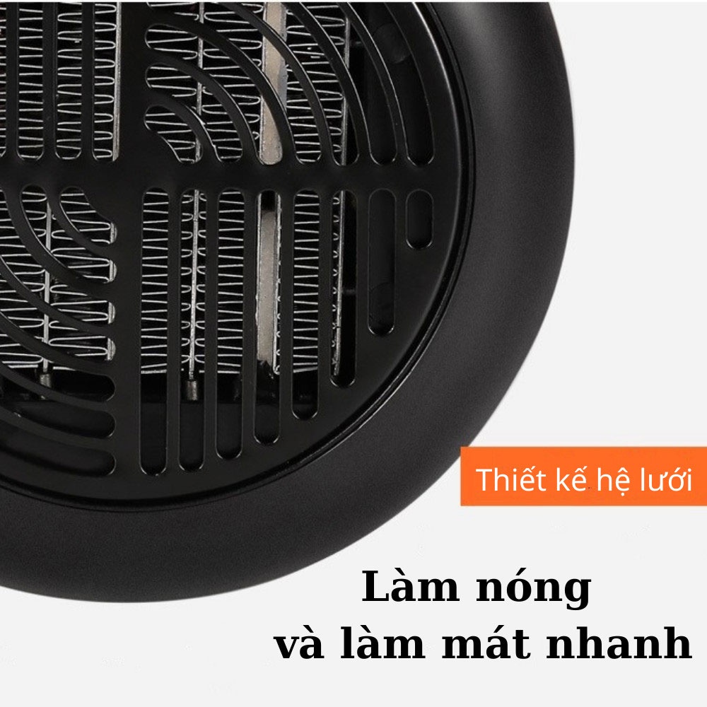 [Kèm Remot] Quạt sưởi mini - Máy sưởi mini treo tường Heater Pro 900W làm ấm cực nhanh