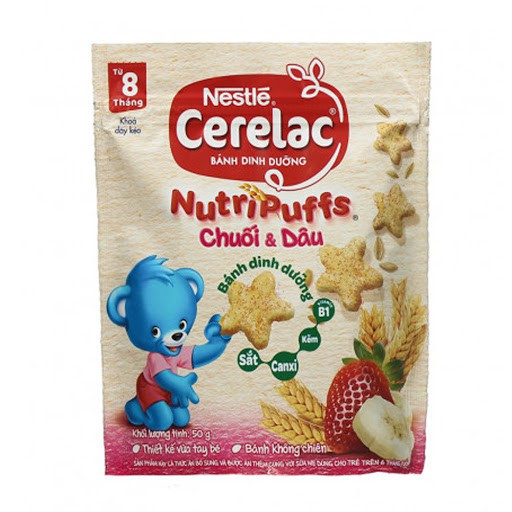 Bánh ăn dặm Nestlé Cerelac Nutripuffs