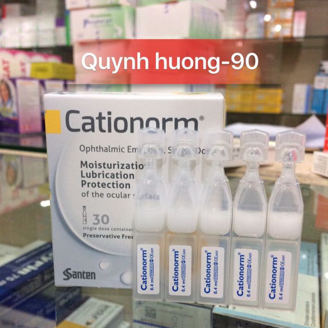 Cationorm hộp 30 tép nhỏ mắt,dưỡng mắt luôn sáng đẹp