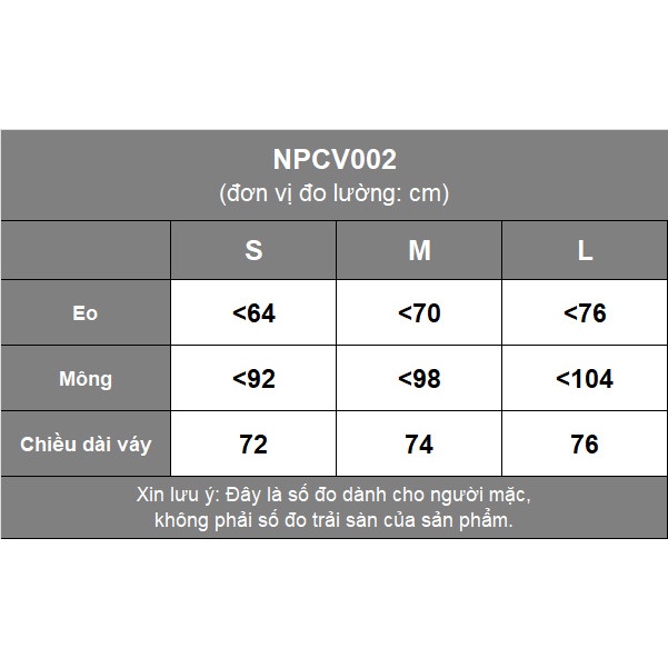 Chân váy bút chì lưng cao dài dưới gối kiểu xẻ một bên màu đen NPCV002