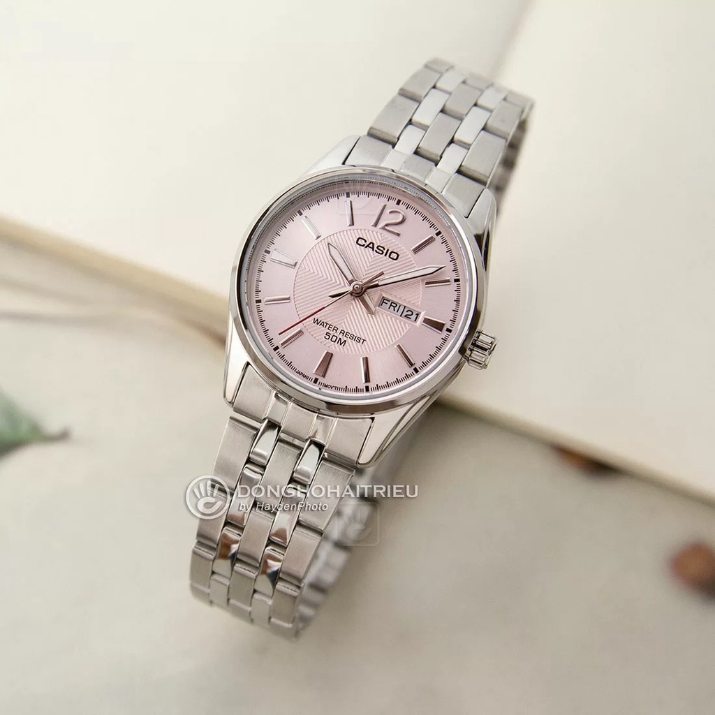 Đồng hồ Casio nữ dây kim loại LTP-1335D-4AVDF chính hãng