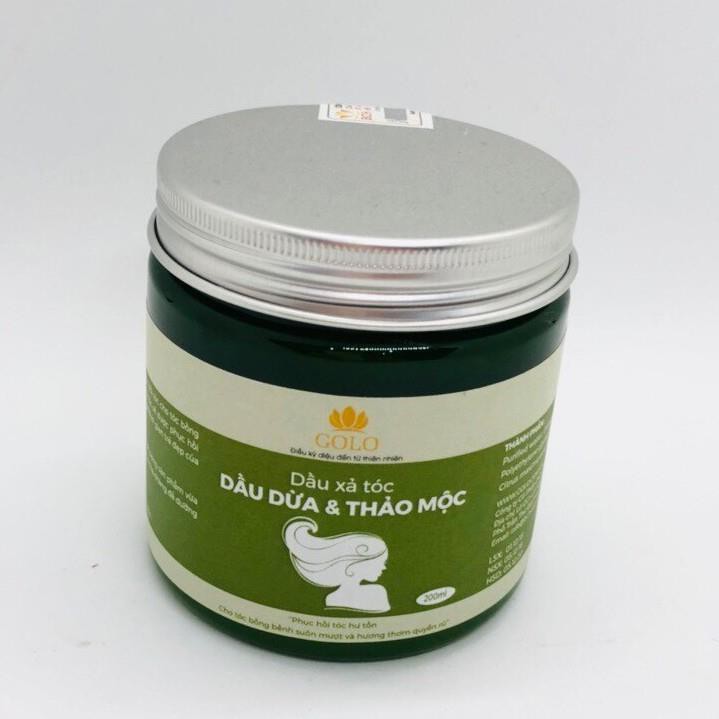 Dầu Xả Tóc Dầu Dừa & Thảo Mộc Golo 200ml