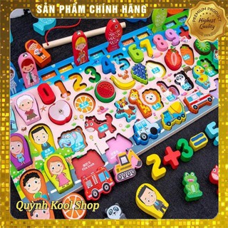 💟Hàng Hot💟 Bộ Đồ Chơi Câu Cá Và Ghép Số Thông Minh Cho Bé