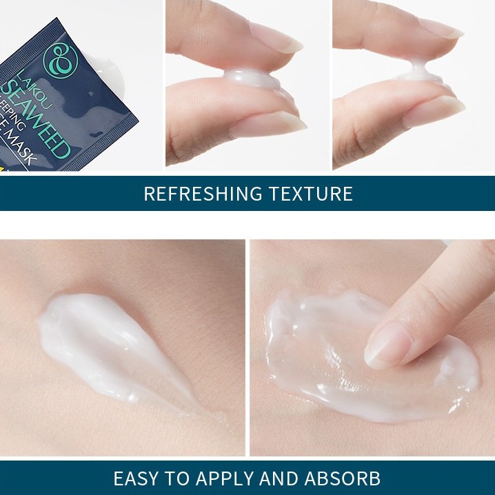Mặt nạ ngủ LAIKOU tảo biển Seaweed Sleeping Face Mask gói 3g | BigBuy360 - bigbuy360.vn