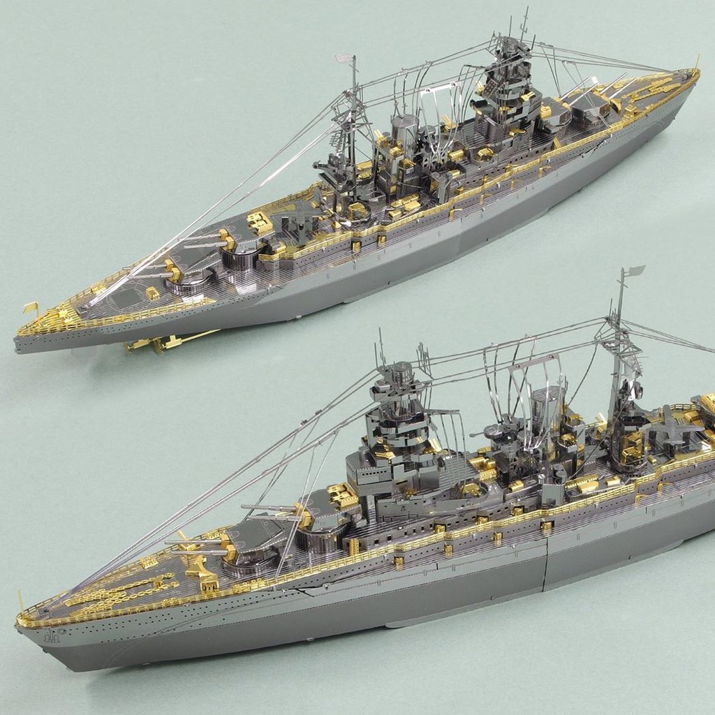 Tự Ráp Mô Hình Kim Loại 3D Tàu Chiến Thiết Giáp Hạm Nhật Bản Nagato Battleship ...