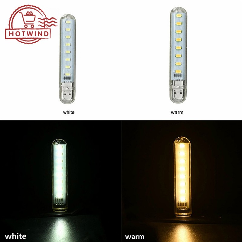 Đèn LED mini HW 8 bóng 5V DC 5V cắm USB