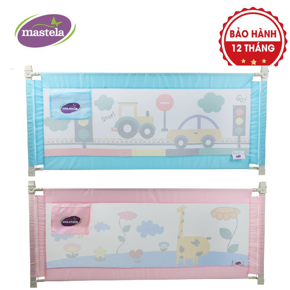 Thanh chắn giường điều chỉnh độ cao an toàn cho bé chính hãng Mastela C09 vải lưới thoáng khí, size 150cm 180cm, 200cm