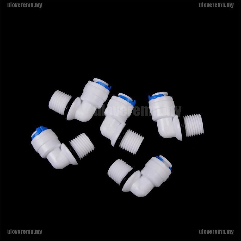 Set 5 Đầu Nối Ống Nước 1 / 4 &quot;male Thread - 1 / 4&quot; Od