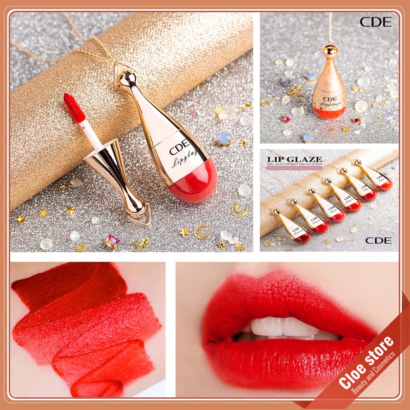 Son CDE Lip Glaze hình gậy bóng chày chất nhung lì hàng nội địa Trung