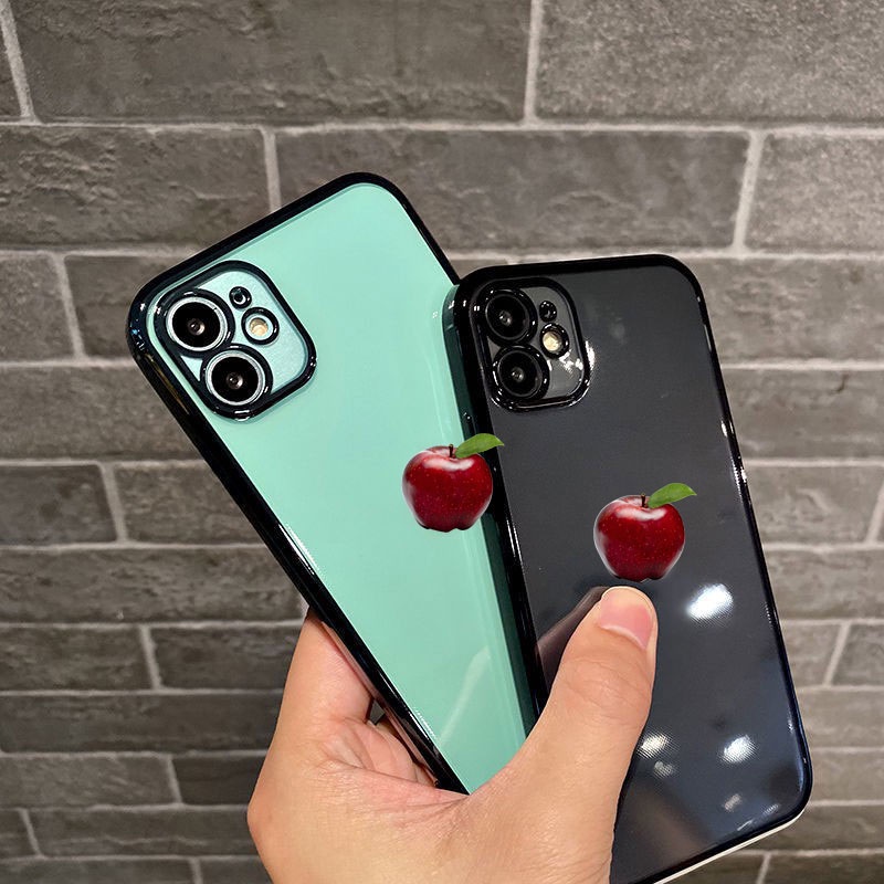 [Ảnh Thật] Ốp cho Iphone Dẻo Viền Màu cạnh vuông cho 7plus/ 8plus/ X/Xs/ Xs Max/ 11/ 11 Pro Max/ 12/ 13pro Max cao cấp
