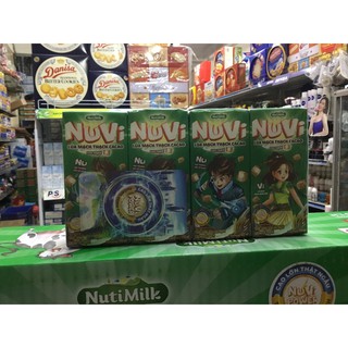 Sữa nuvi lúa mạch thạch ca cao 170ml*4 hộp