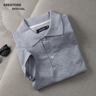 Áo Polo Trơn màu xám, Áo Thun Nam Cotton cá sấu cổ bẻ tay ngắn co giãn 4 chiều