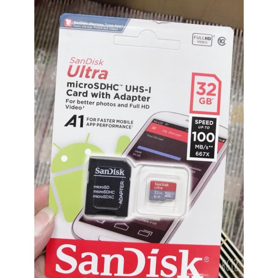 [CH] Thẻ Nhớ 32GB/ 64GB / 128Gb SanDisk DSS Netac Cao cấp mới 100% bảo hành lâu dài (giao ngẫu nhiên) VNET-TNH01