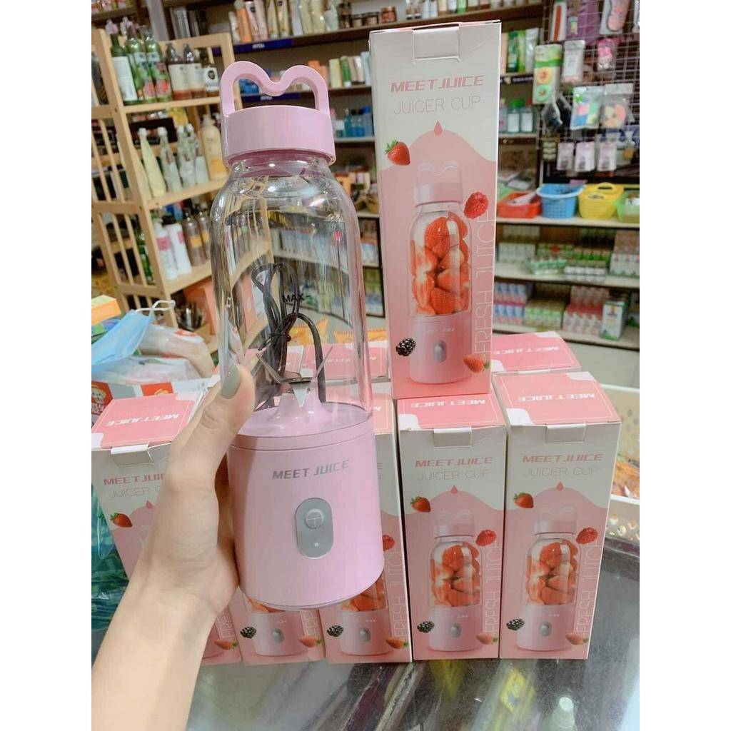 Máy Xay Sinh Tố Đa Năng Cầm Tay Meet Juice chính hãng chất lượng cao - Xay cực nhanh 9s, cao cấp, an toàn