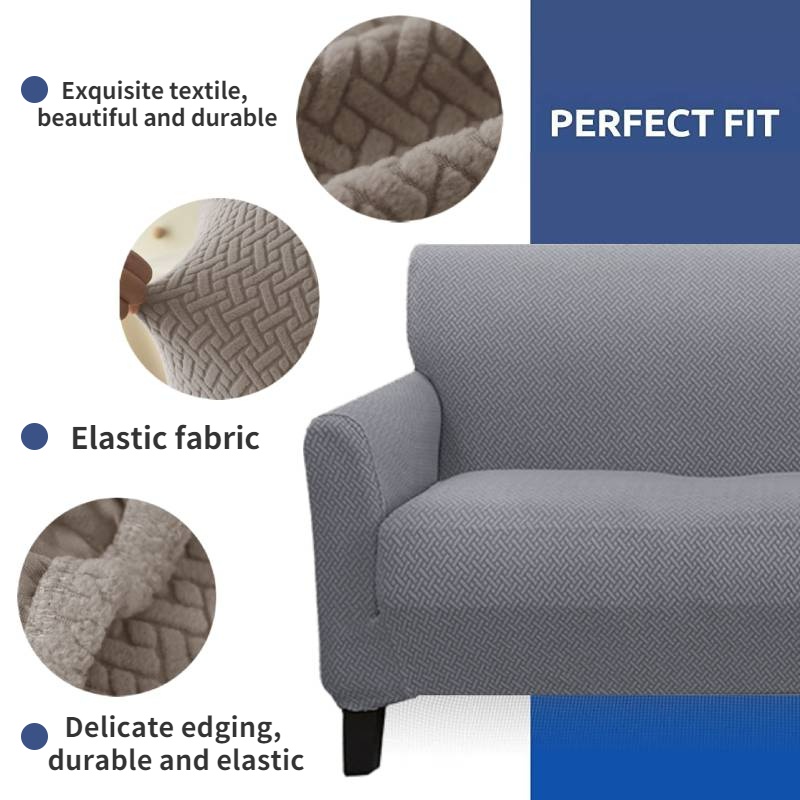 Vỏ Bọc Ghế Sofa 1 / 2 / 3 / 4 Chỗ Ngồi Co Giãn Chống Bụi Chỗ Ngồi Hình Chữ L Chống Trượt Co Giãn