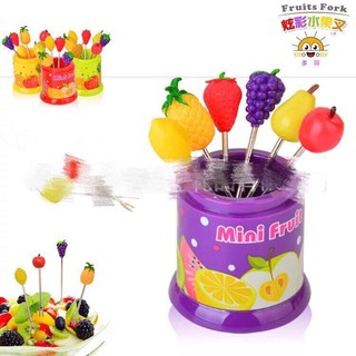 Set 6 Xiên Hoa Quả Inox