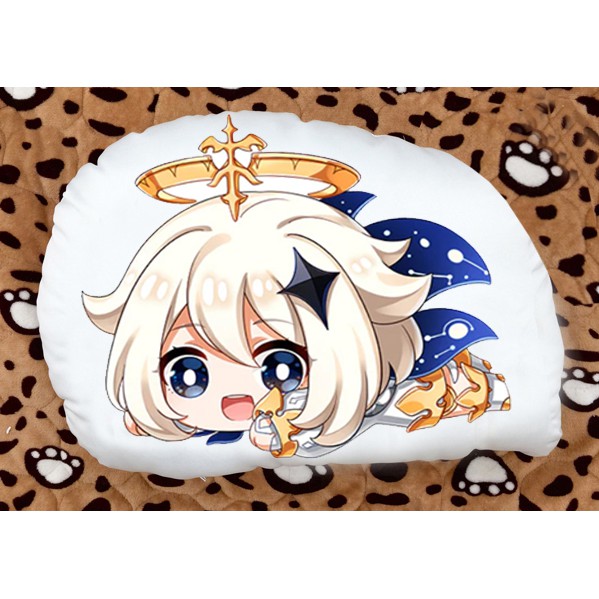 Gối ôm gối ngủ chibii in 2 mặt anime game chibi paimon genshin impact