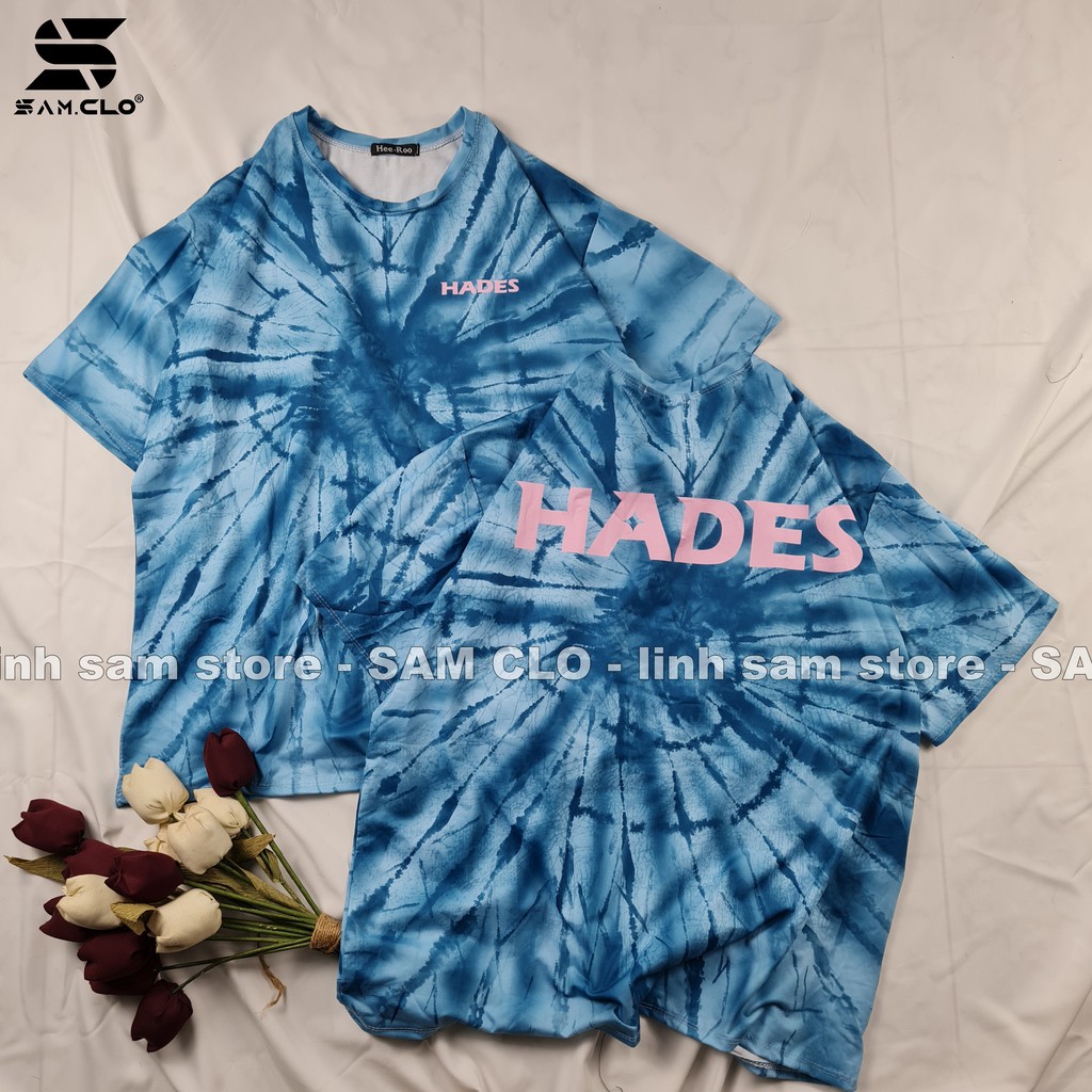 Áo thun in loang nam nữ tay lỡ freesize phông form rộng dáng Unisex phong cách ulzzang, mặc lớp, nhóm, cặp CHỮ HADES