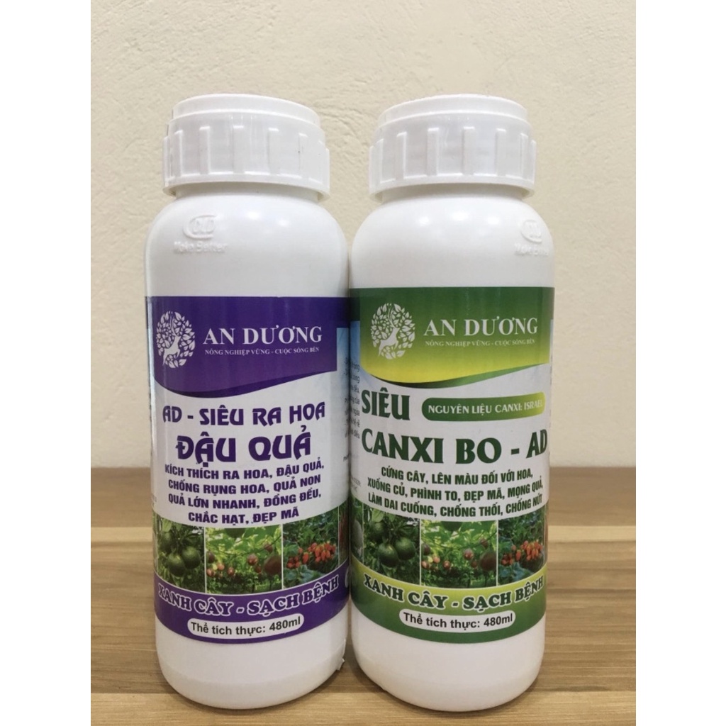 Combo siêu ra hoa đậu quả - Canxi bo. Kích hoa nở đồng đều, đậu nhiều quả, chống rụng trái non, chống nứt trái