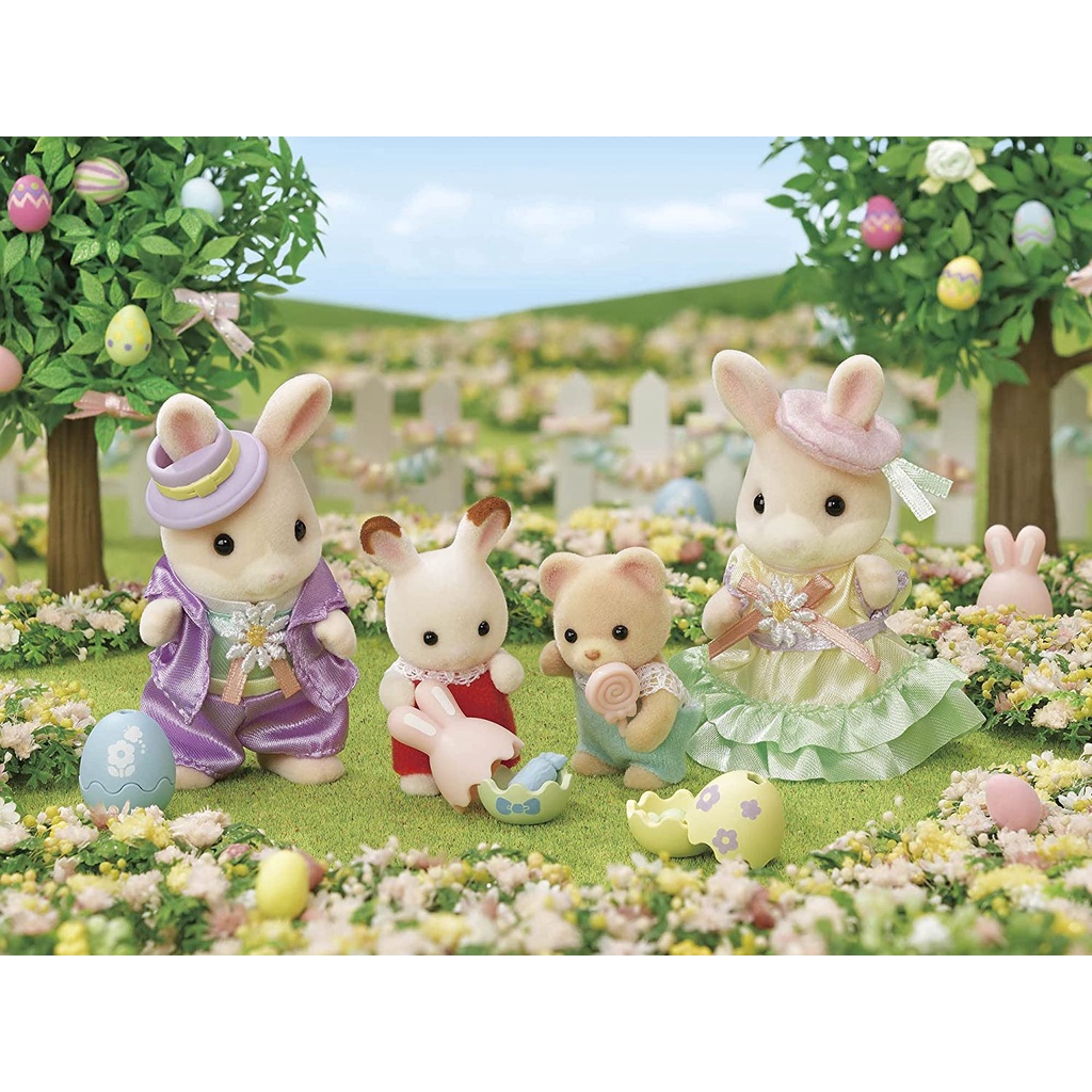 MỚI Đồ Chơi Sylvanian Families Cặp Thỏ Lễ Phục Sinh Margaret Rabbit Easter Pair