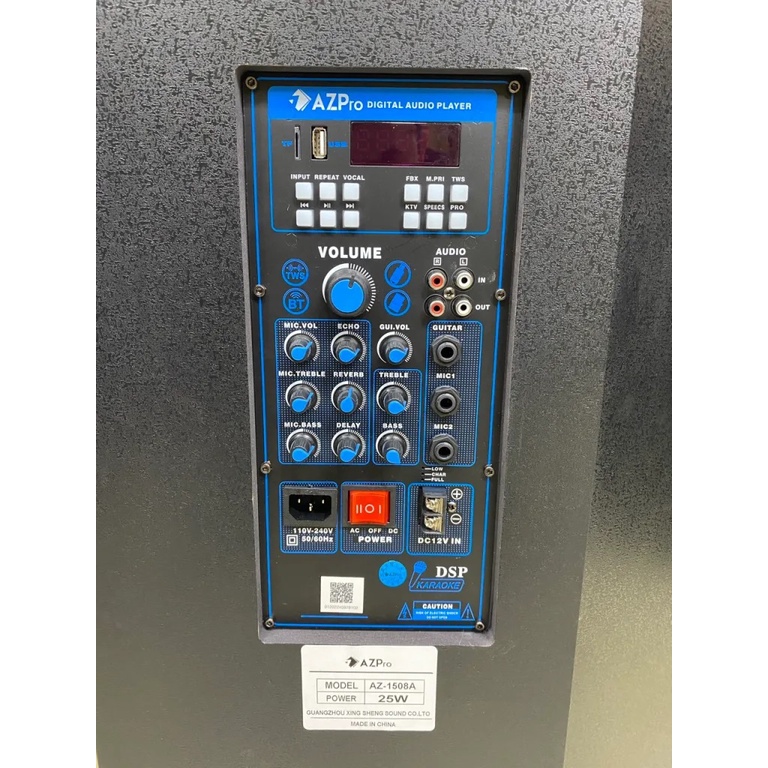 Loa Kéo AZPRO 1508A phiên bản 2022 Có REVERB hàng chất lượng chính hãng