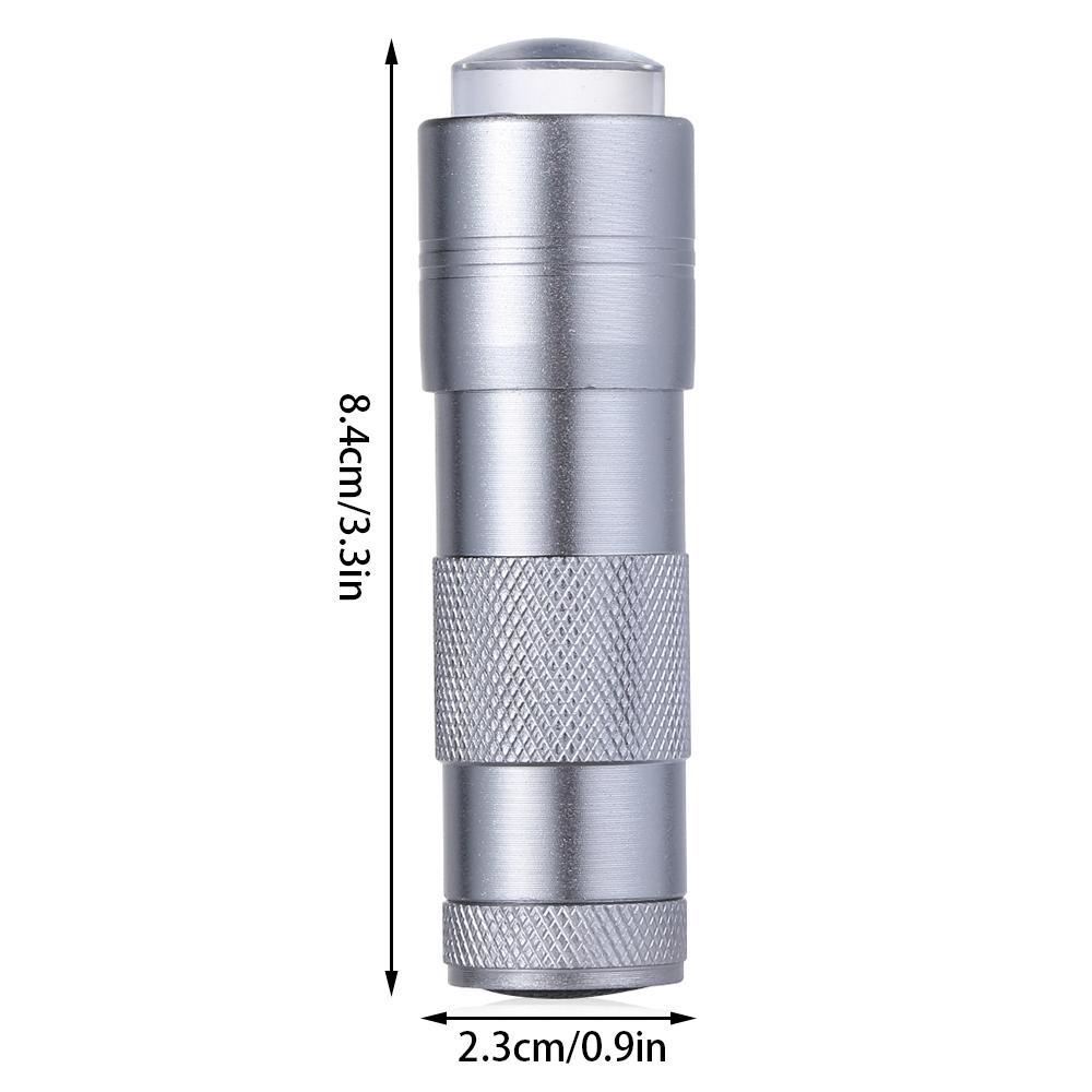 Đèn Led UV Mini Đầu Silicone Phẳng Mềm Dùng Trang Trí Móng Tay