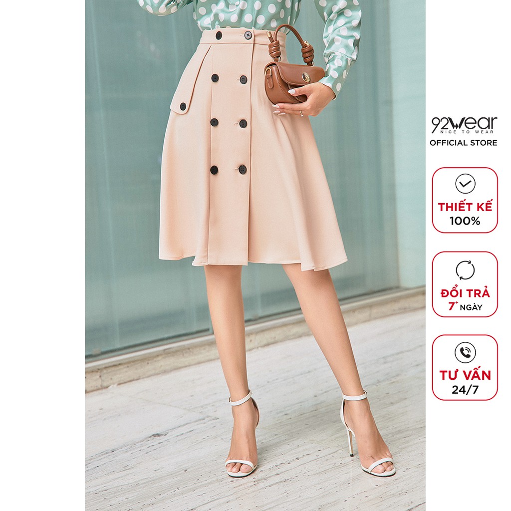 Chân váy dài công sở 92WEAR thanh lịch, tôn dáng phái đẹp JDA1895 | BigBuy360 - bigbuy360.vn