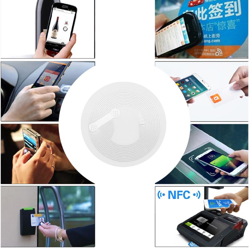 Set 10 Thẻ NFC NTAG213 Dán Cho Điện Thoại Thông Minh