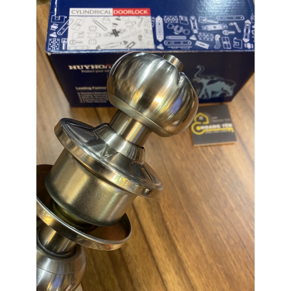 Khóa tay nắm tròn, khóa đấm tròn Huy Hoàng con voi EX02 - cam kết chính hãng