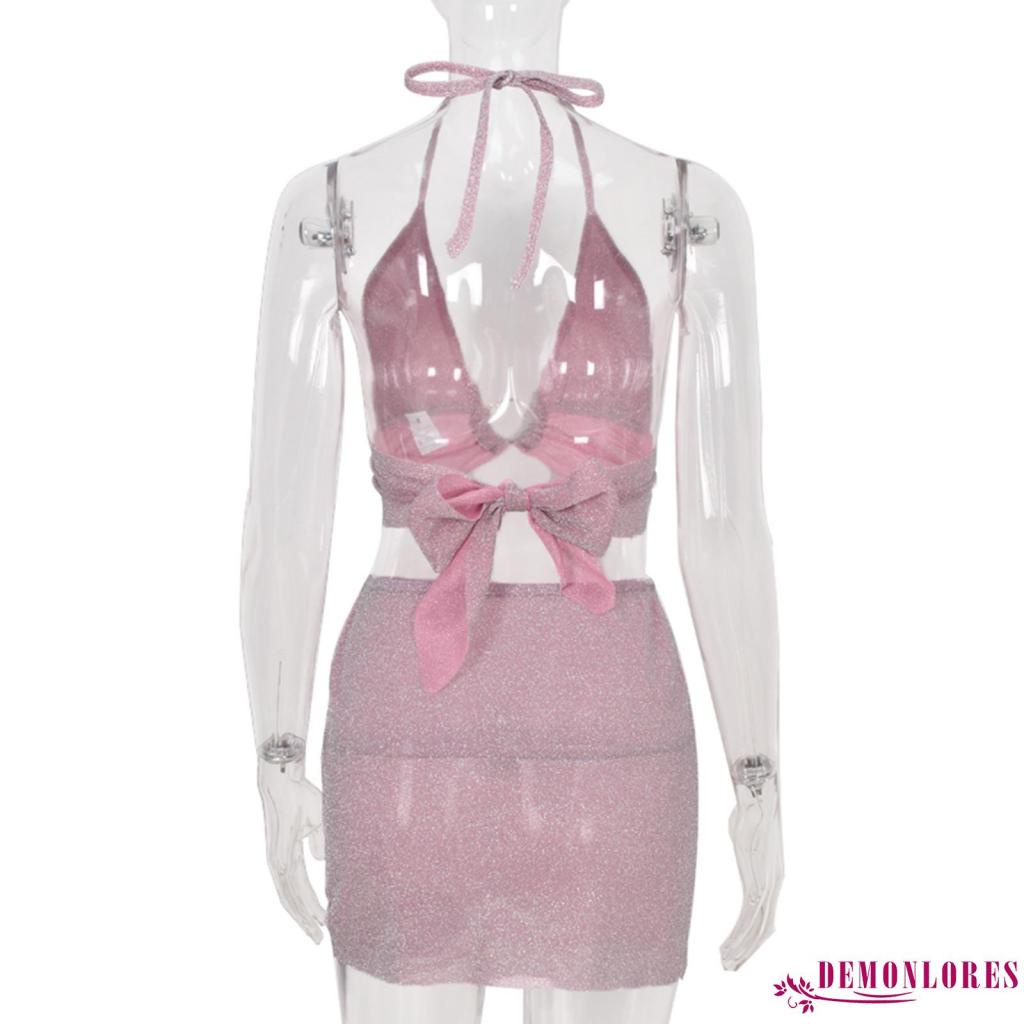 Set đồ 2 món màu sắc lấp lánh quyến rũ cho nữ