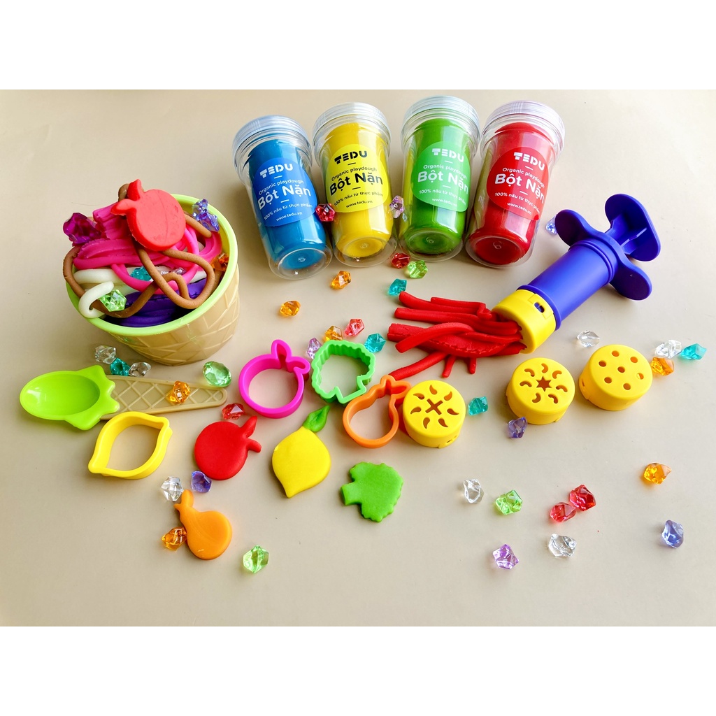 Combo bột nặn đất nặn Tedu quà tặng 199-08