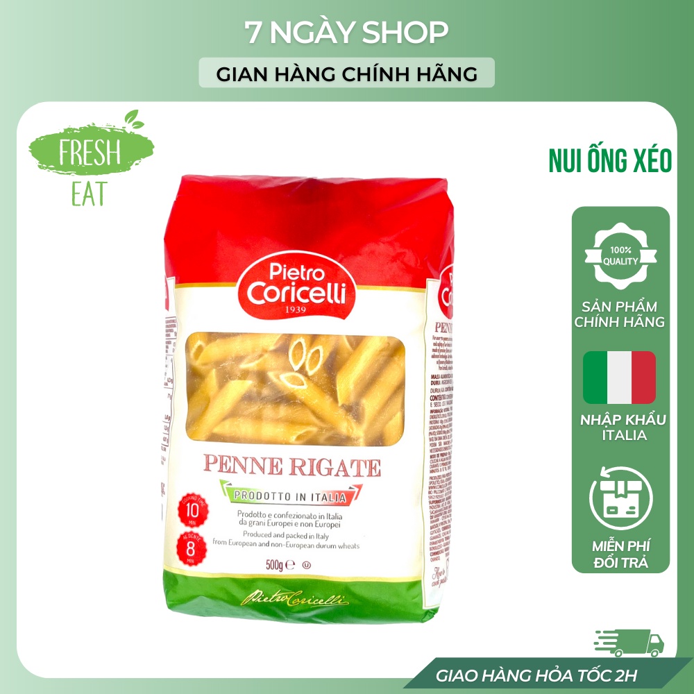 Mì Ý Pietro Coricelli Spaghetti 7NgayShop 500g Nhập Khẩu Ý Date 2024, Mì Ý Spaghetti Dạng Sợi