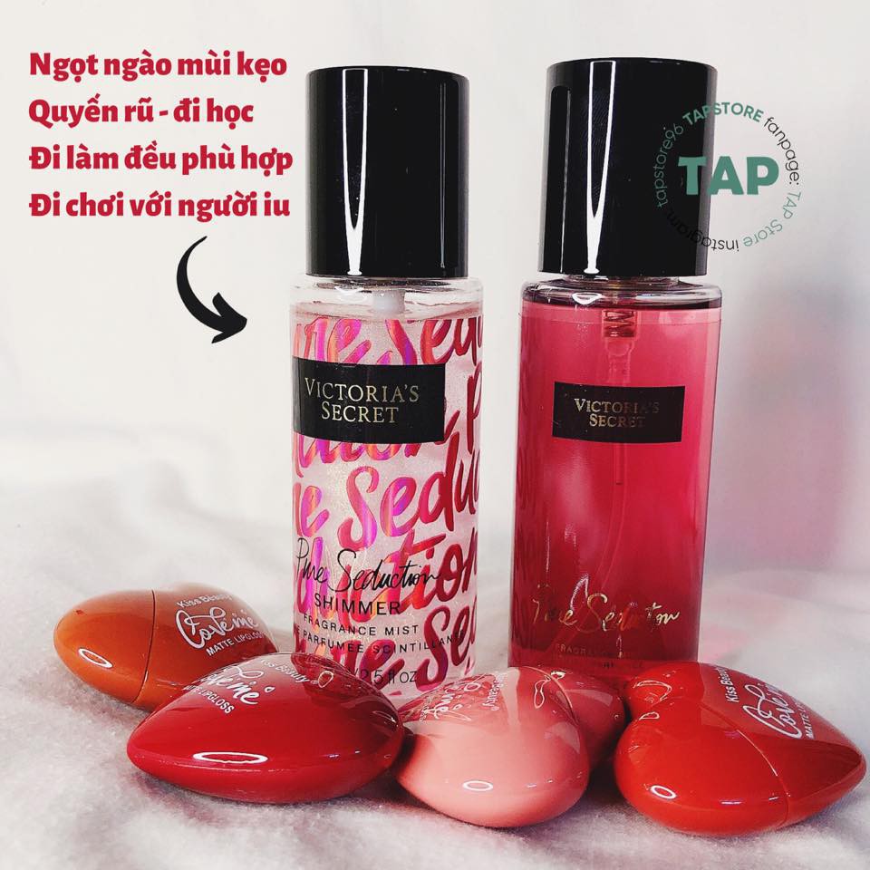 Set xịt thơm body mist - Victoria Secret Aqua Kiss Set vic 2 chai