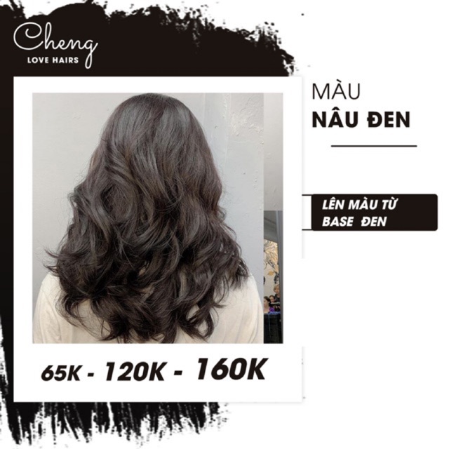 Thuốc nhuộm tóc NÂU ĐEN không cần thuốc tẩy tóc Chenglovehairs, Chenglovehair