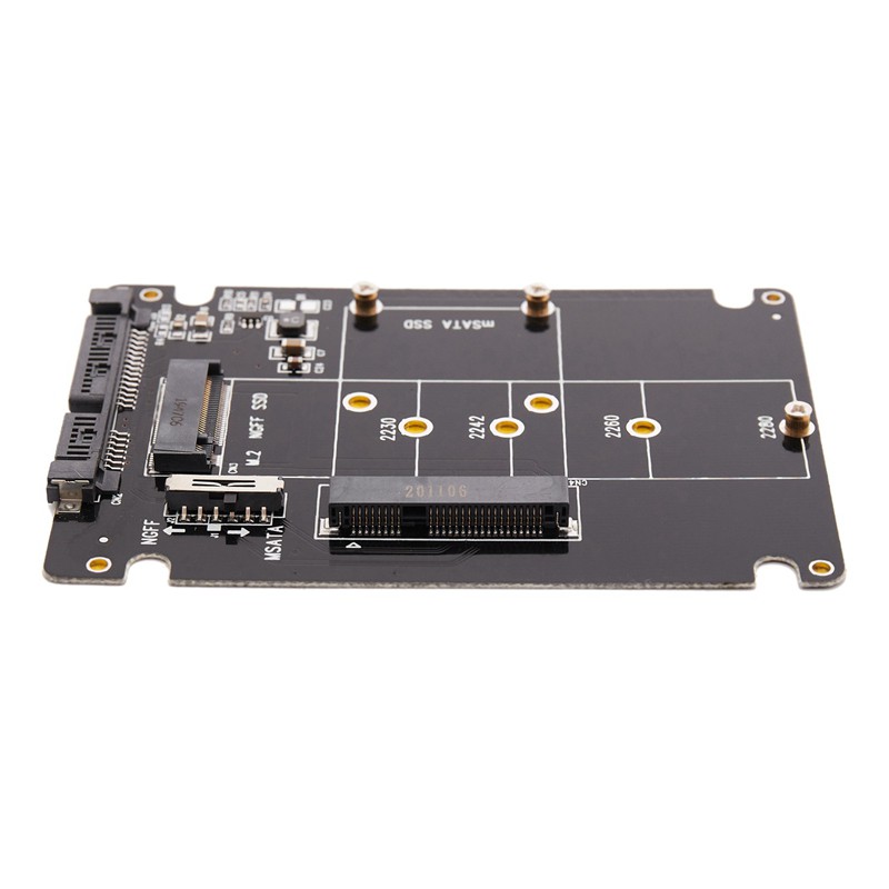 Card Chuyển Đổi 2 Trong 1 Ngff M.2 B + M Key Pci-E Hoặc Msata Ssd Sang Sata Iii | BigBuy360 - bigbuy360.vn