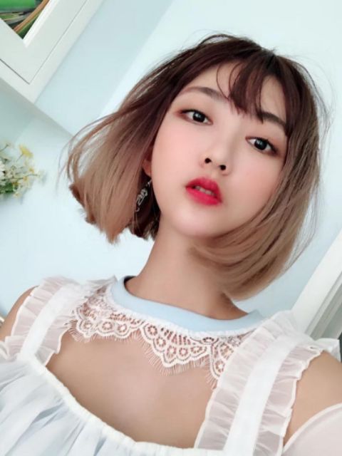 Tóc giả nguyên đầu  FREESHIP  nguyên đầu vic omber vàng tây