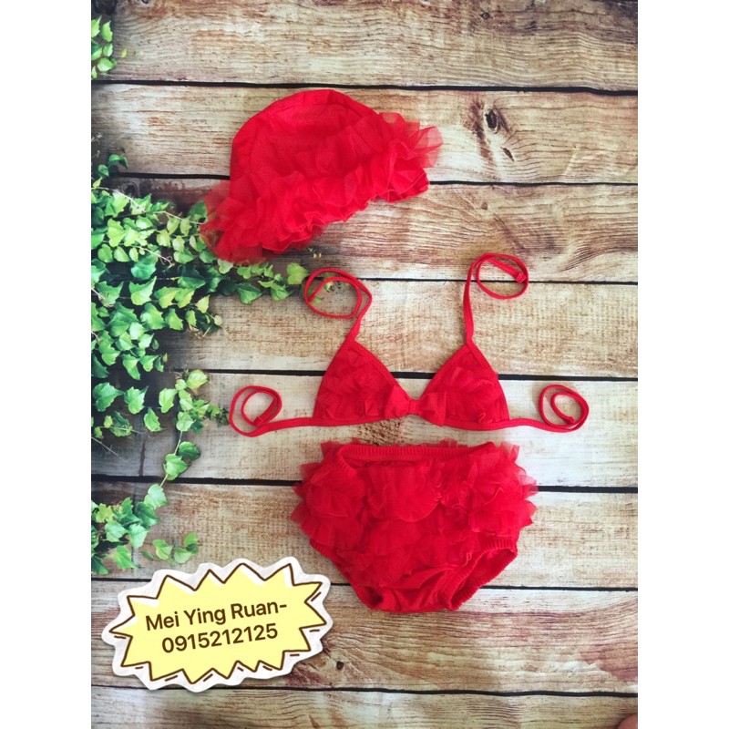 Bikini ren+mũ cho bé | WebRaoVat - webraovat.net.vn