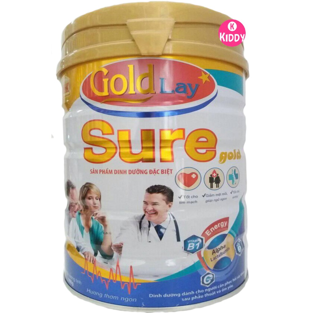 Sữa Goldlay Sure Gold dinh dưỡng đặc biệt dành cho người cần phục hồi sức khỏe và sau phẫu thuật