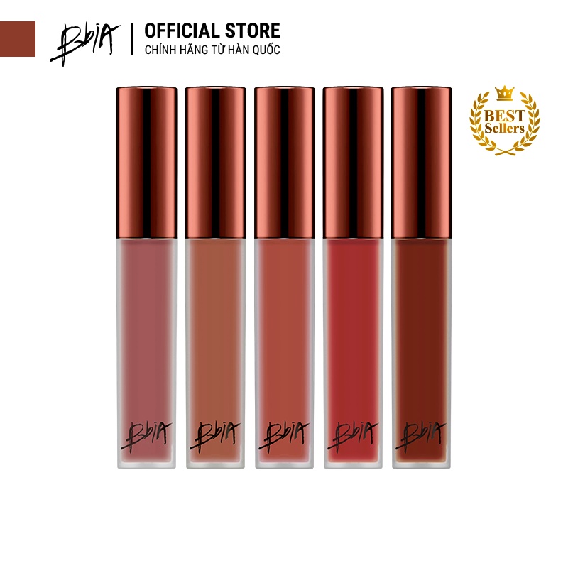 Son kem lì Bbia Last Velvet Lip Tint Version 5 - 23 Romantic Note (màu cam đất pha ánh đỏ) 5g - Bbia Official Store | BigBuy360 - bigbuy360.vn