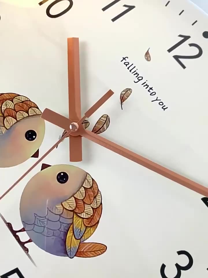 Đồng Hồ Treo Tường MINT DECOR, Mặt Tròn 10 Inch, Họa Tiết Dễ Thương, Trang Trí Phòng Khách | BigBuy360 - bigbuy360.vn