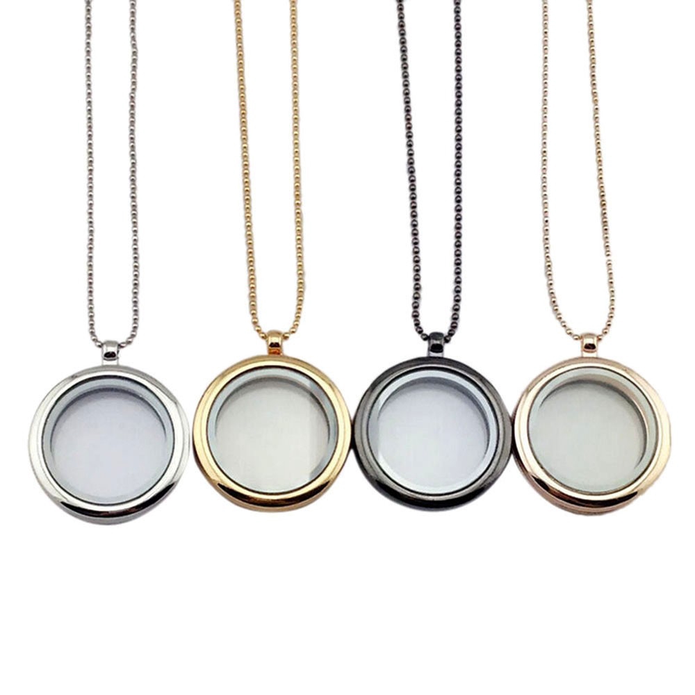 Dây chuyền với mặt có mề đay hình tròn xinh xắn