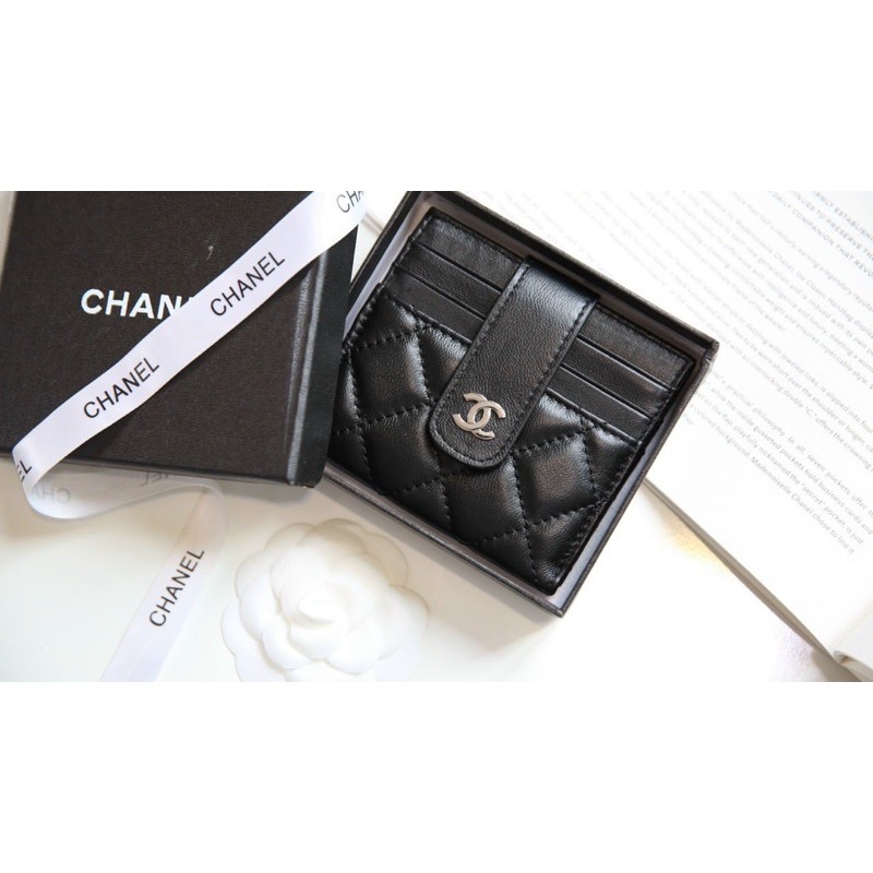 [Rẻ vô địch] Ví mỏng da thật Chanel, Gucci, Ysl holder spsl da thật