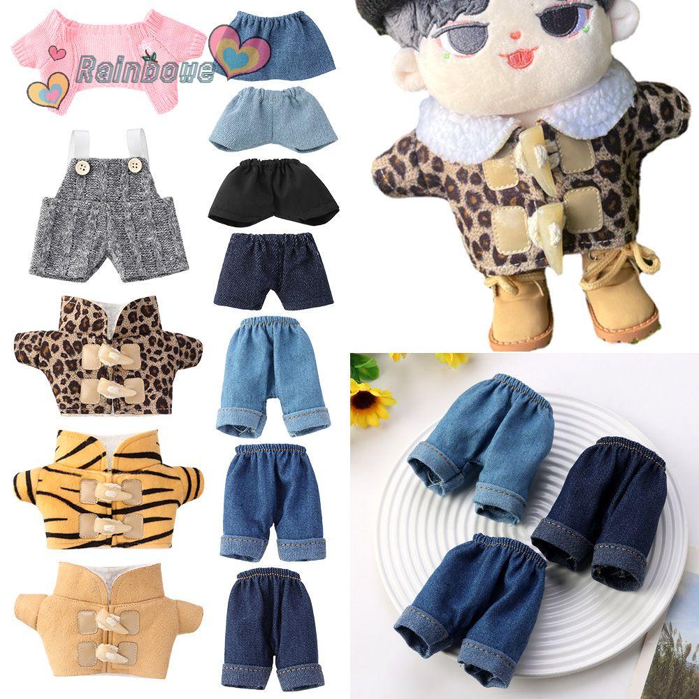 Áo Khoác Jean Ngắn Màu Cầu Vồng Thời Trang Cho Búp Bê 10~20cm Tỉ Lệ 1/6