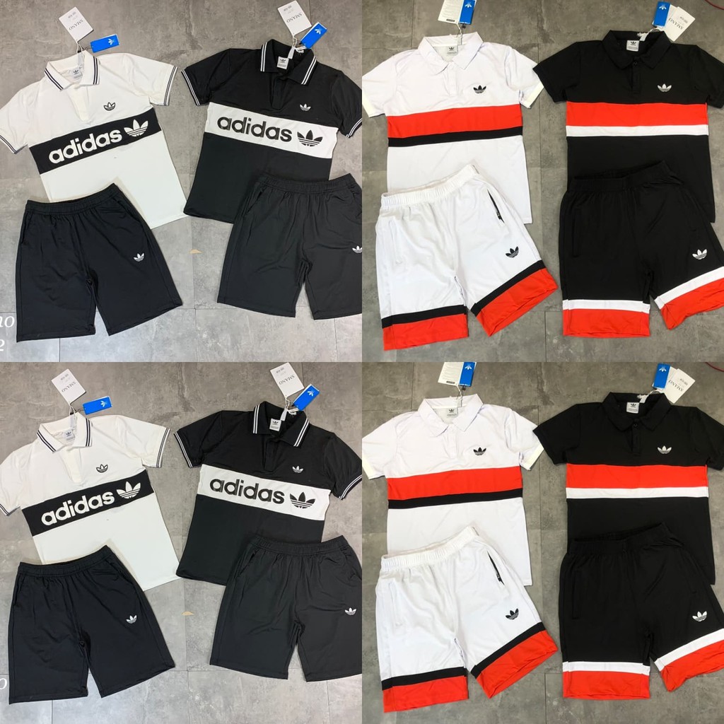 ⚡[𝐇𝐎𝐓 𝐓𝐑𝐄𝐍𝐃]⚡ Bộ Adidas nam có cổ - Bộ thể thao nam cổ bẻ cực đẹp - Bộ hè nam