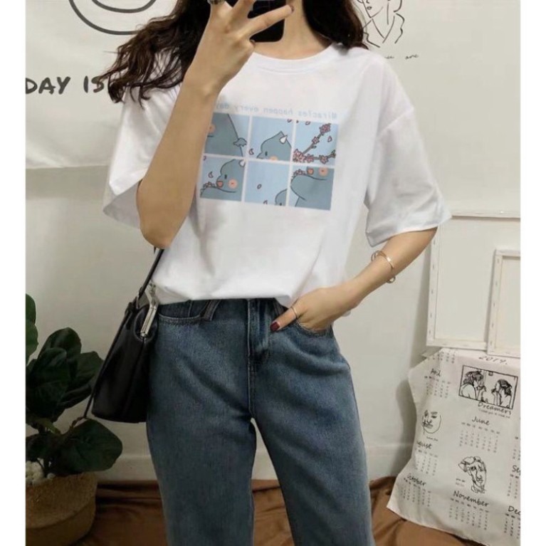 Áo thun tay lỡ Unisex Awesometee, áo phông form rộng ATL M369-48