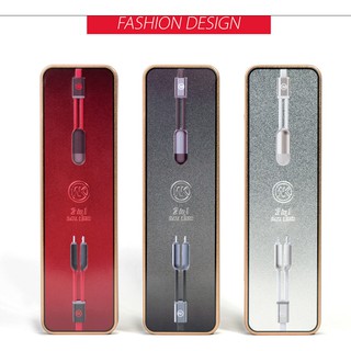 DÂY SẠC WK 2 ĐẦU CỔNG ANDROID (micro usb) & IPHONE (lightning)