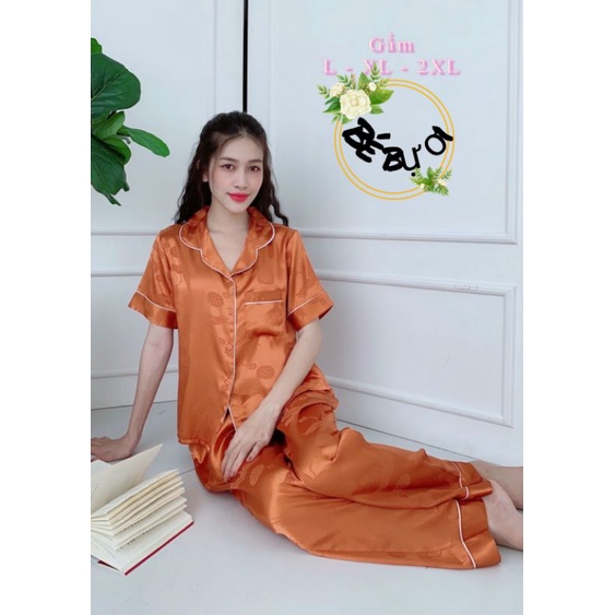 ❌PIJAMA BIGSIZE 60-75KG LỤA SATIN LOẠI 1, ĐỒ BỘ MẶC NHÀ SIZE LỚN, ĐỒ BỘ SAU SINH SIZE LỚN