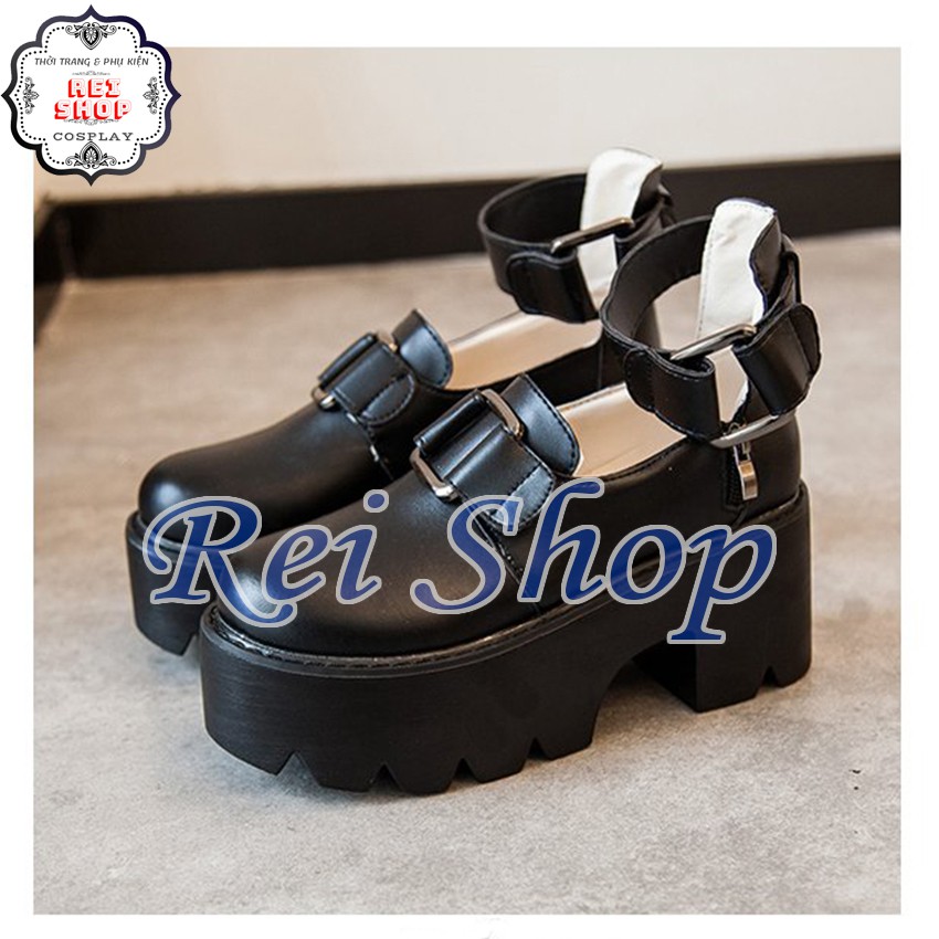 [ĐẶT LÊN 1 SIZE] Giày Punk Rock Phong Cách Harajuku Lolita Nhật Bản - Giày Cosplay (G02)